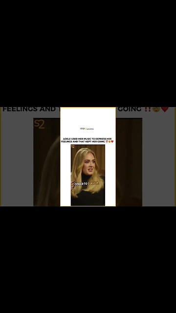 Adele explains how she dealt with depression.“It took time” #shorts #adele #mentalhealth