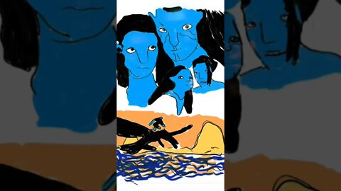 I Animated Avatar 2 Characters.. #avatar2 #avatar #art