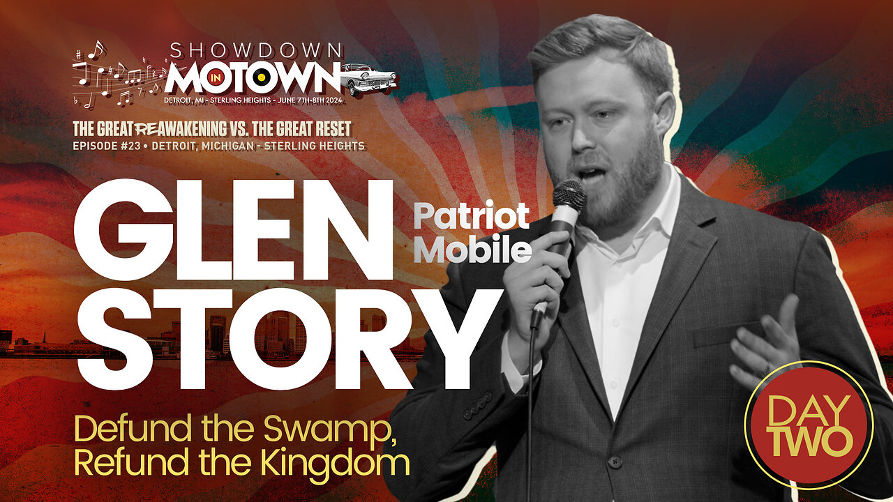 Glen Story with Patriot Mobile | Glen Story with Patriot Mobile Speaks At ReAwaken America Tour Detroit, Michigan! Join Navarro, Flynn, Eric Trump & Team America At Oct 18-19 Selma, NC ReAwaken! Request Tix Via Text 918-851-0102