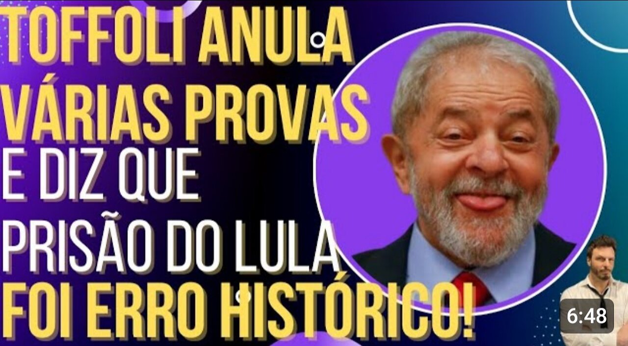 In Brazil, Toffoli annuls Odebrecht tests and says that Lula's arrest was a historic mistake! Lava operation begins 🐭 - By OiLuiz