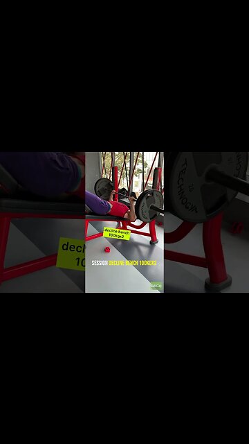 BENCH 100KG Decline Flat & 85Kg Incline | Lifetime Natural #shorts
