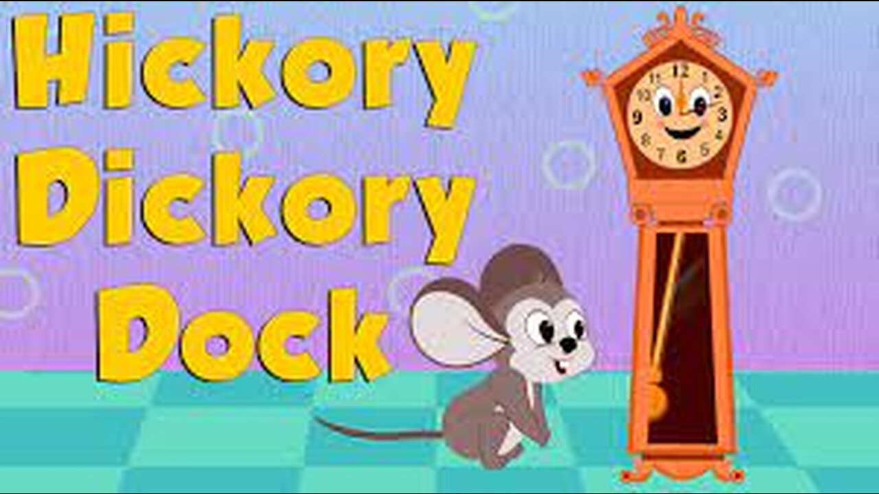 Hickory Dickory Dock • Nursery Rhymes Song with Lyrics • Animated Cartoon for Kids
