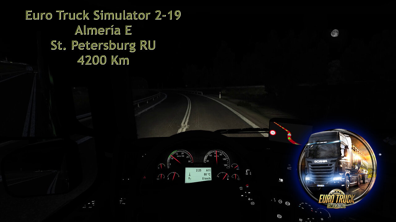 Euro Truck Simulator 2-19, Almería E, St. Petersburg RU 4200 Km