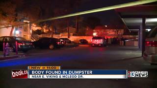 Woman's body found in trash bin