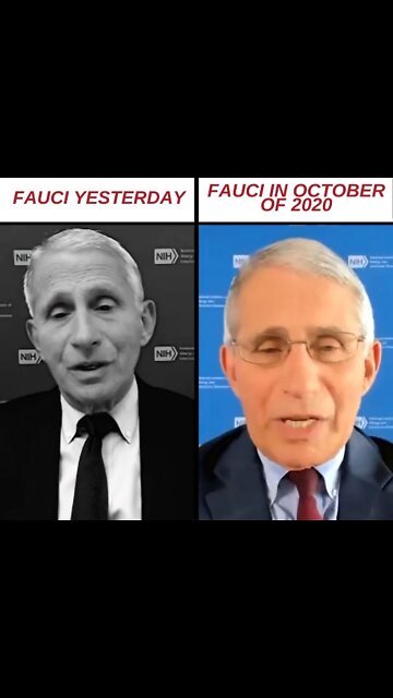 FAUCI - caught in LIE. Recommended Shutdown
