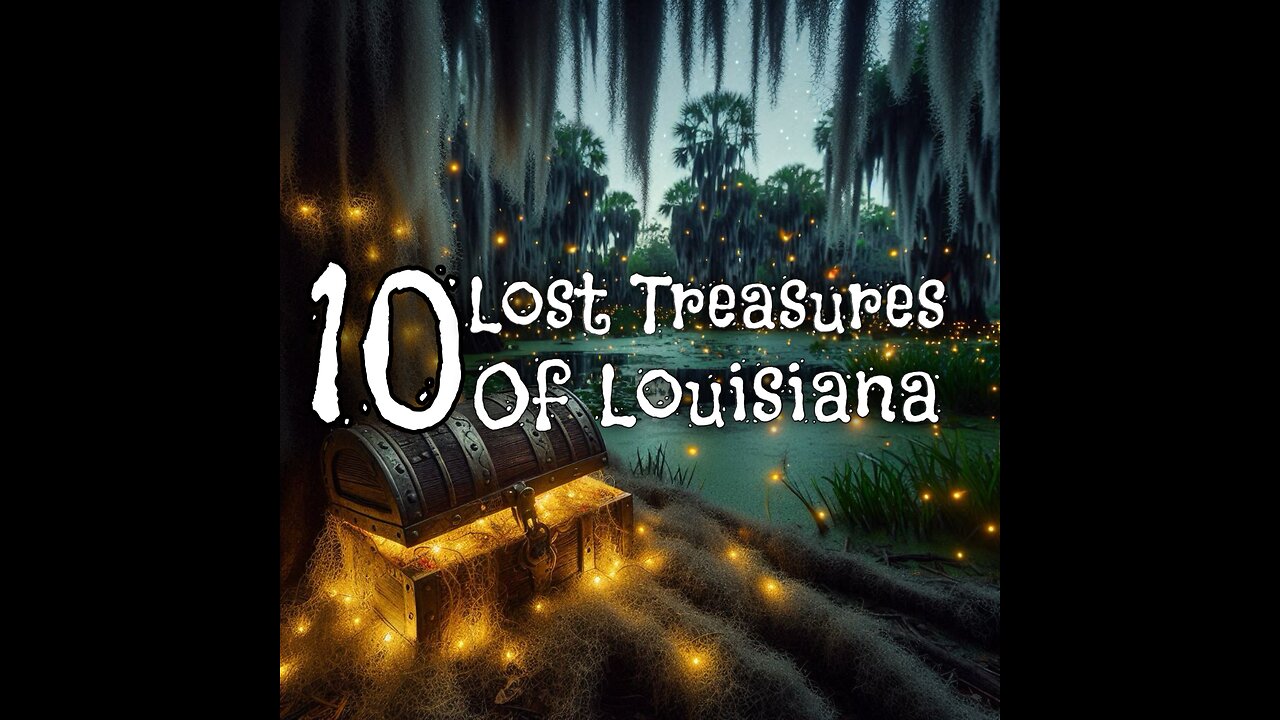 10 supposedly lost treasures in the state of Louisiana.