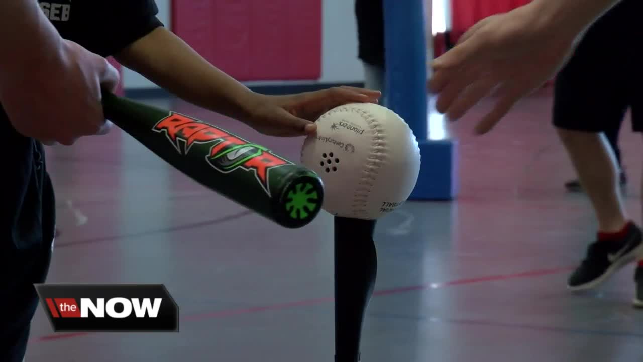 'Beep' baseball helps visually impaired children play ball