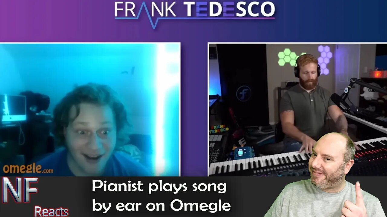 Frank Tedesco - Pianist plays song by ear on Omegle (Reaction)