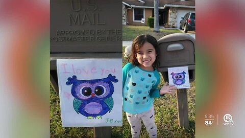 Binks Forest Elementary sends students crafts to decorate mailbox