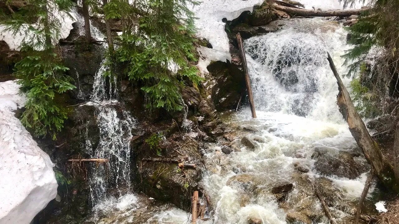 Livestream tonight at 6pm from my new camp at 10,000ft next to this waterfall!