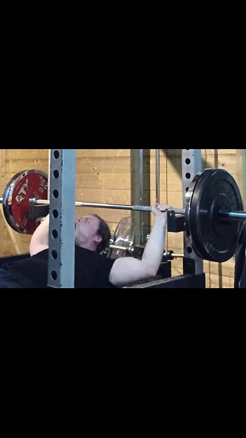 3x3 90 Kgs Spoto Press Back-offs. Last Set.