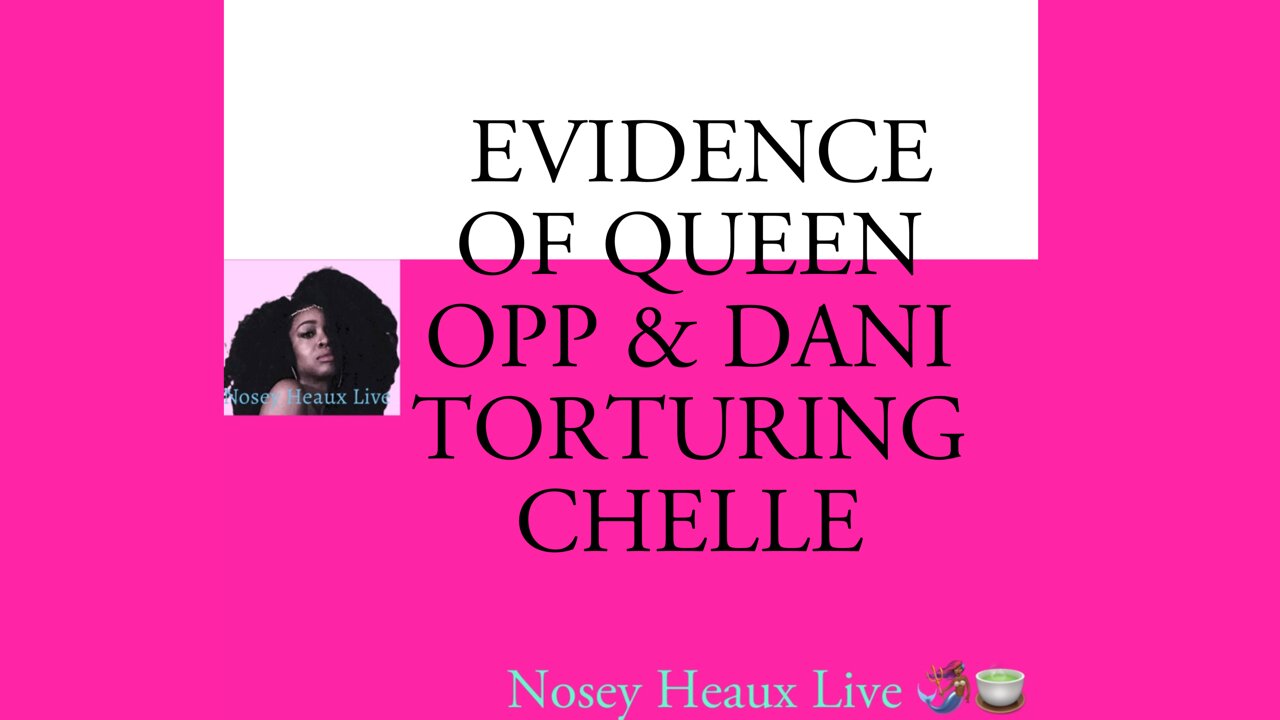 QUEEN OPP PUTS RAID ROACH SPRAY IN CHELLE’S HAIR & MADE HER CUT HER HAIR OFF. CHELLE IS WITH HER MOM