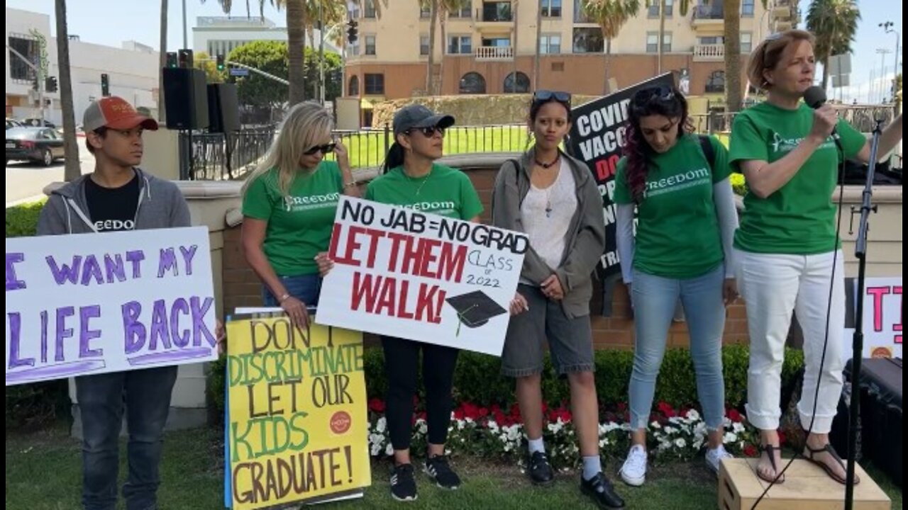 Stop the Mandates! Rally at LAUSD, Los Angeles, California (5/10/2022)