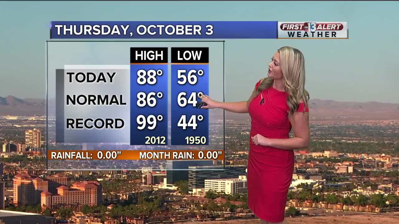 13 First Alert Las Vegas evening forecast | Oct. 3, 2019