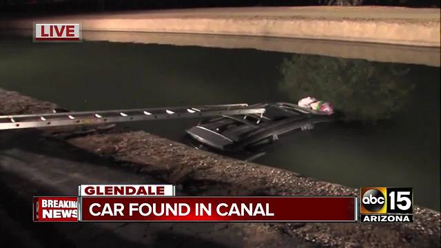 Car found in Glendale canal