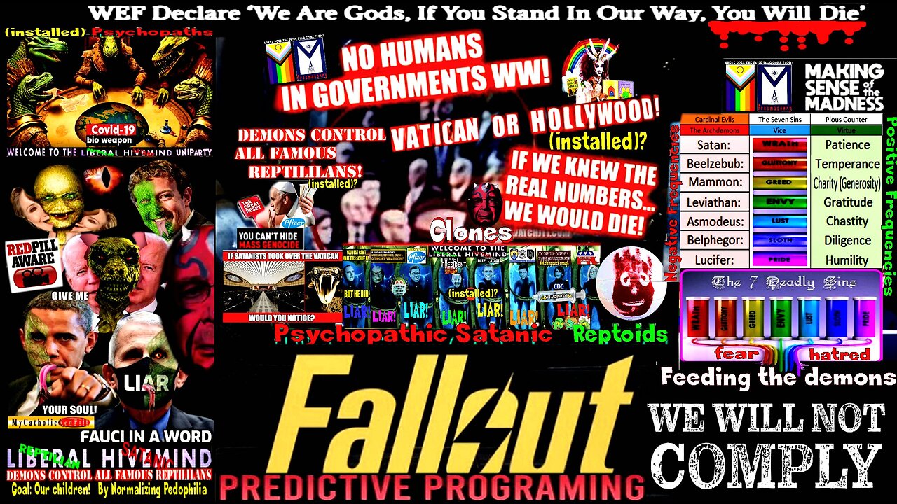Fallout - plan to wipe the surface - survive in bunkers and clone the Management