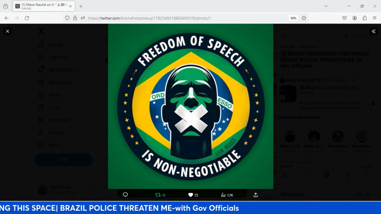 GOV CENSORING THIS SPACE_ BRAZIL POLICE THREATEN ME-with Gov Officials