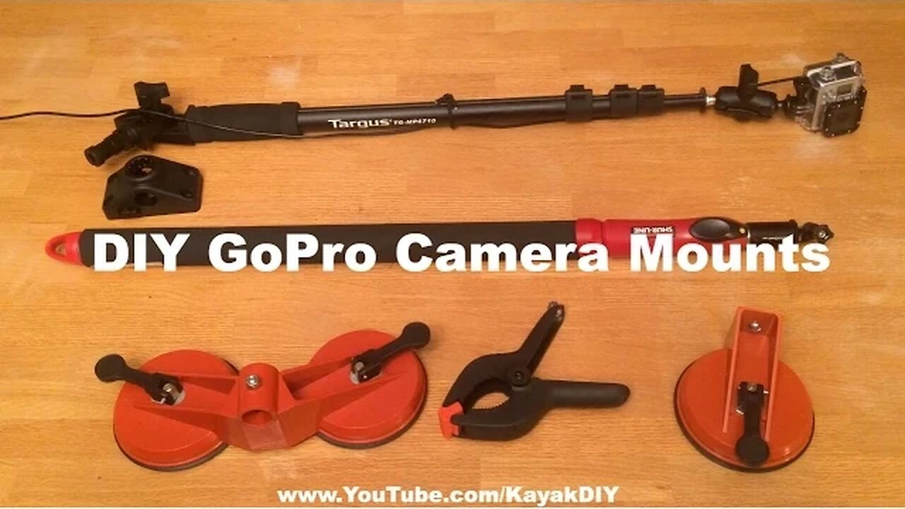 Homemade GoPro Camera Mounts for Kayakers & Outdoorsmen