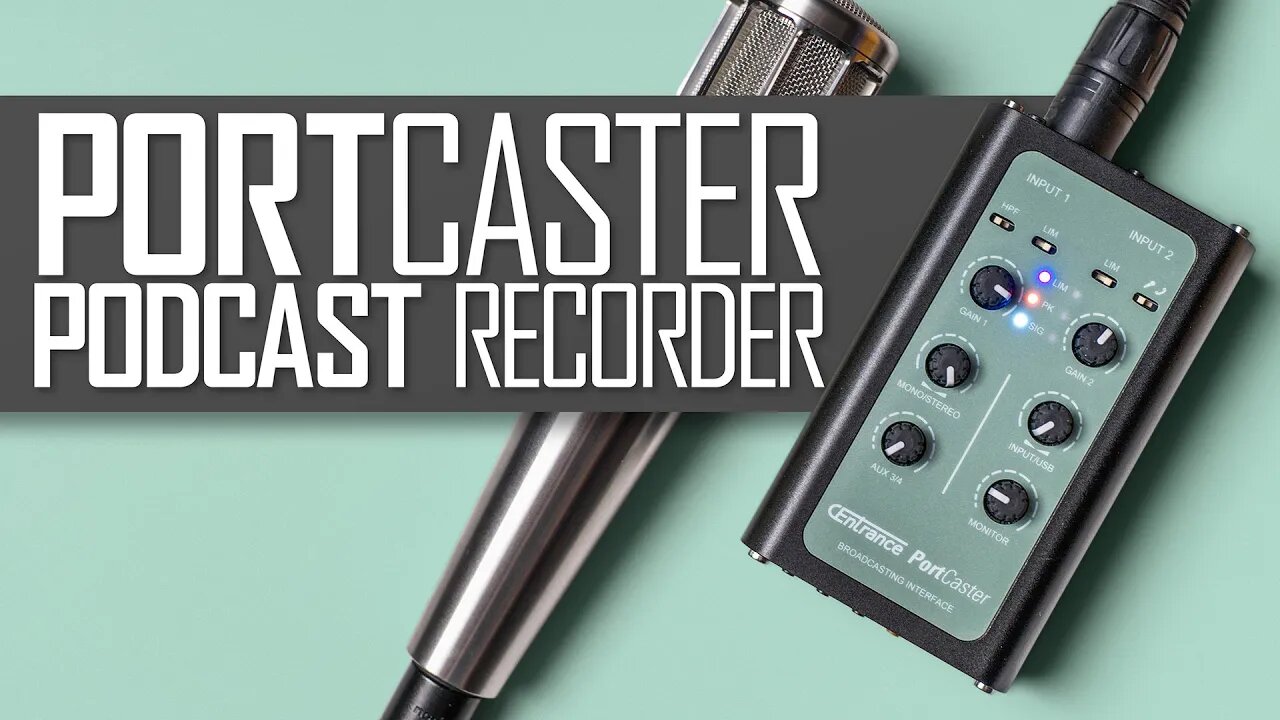 CEntrance PortCaster Podcast & Livestream Audio Recorder & Mixer