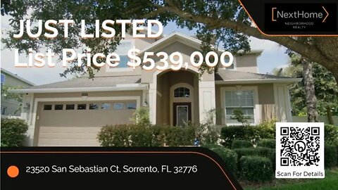 Introducing 23520 San Sebastian Court, an extraordinary new listing in Sorrento, FL
