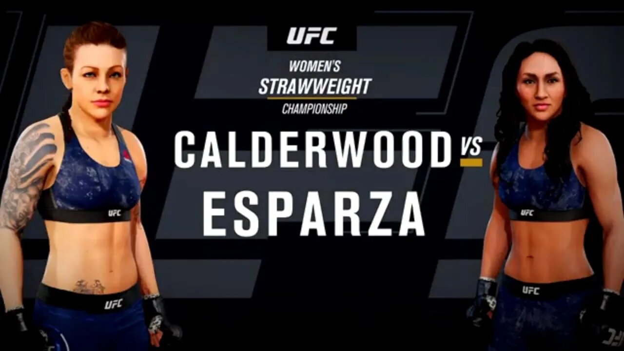 EA Sports UFC 3 Gameplay Carla Esparza vs Joanne Calderwood