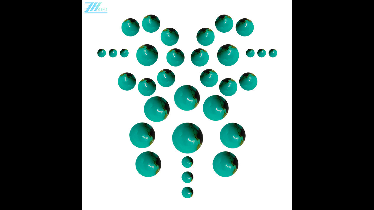 Natural turquoise 6mm loose cabochon high quality Genuine Gemstone Jewelry Making Fashion Design05