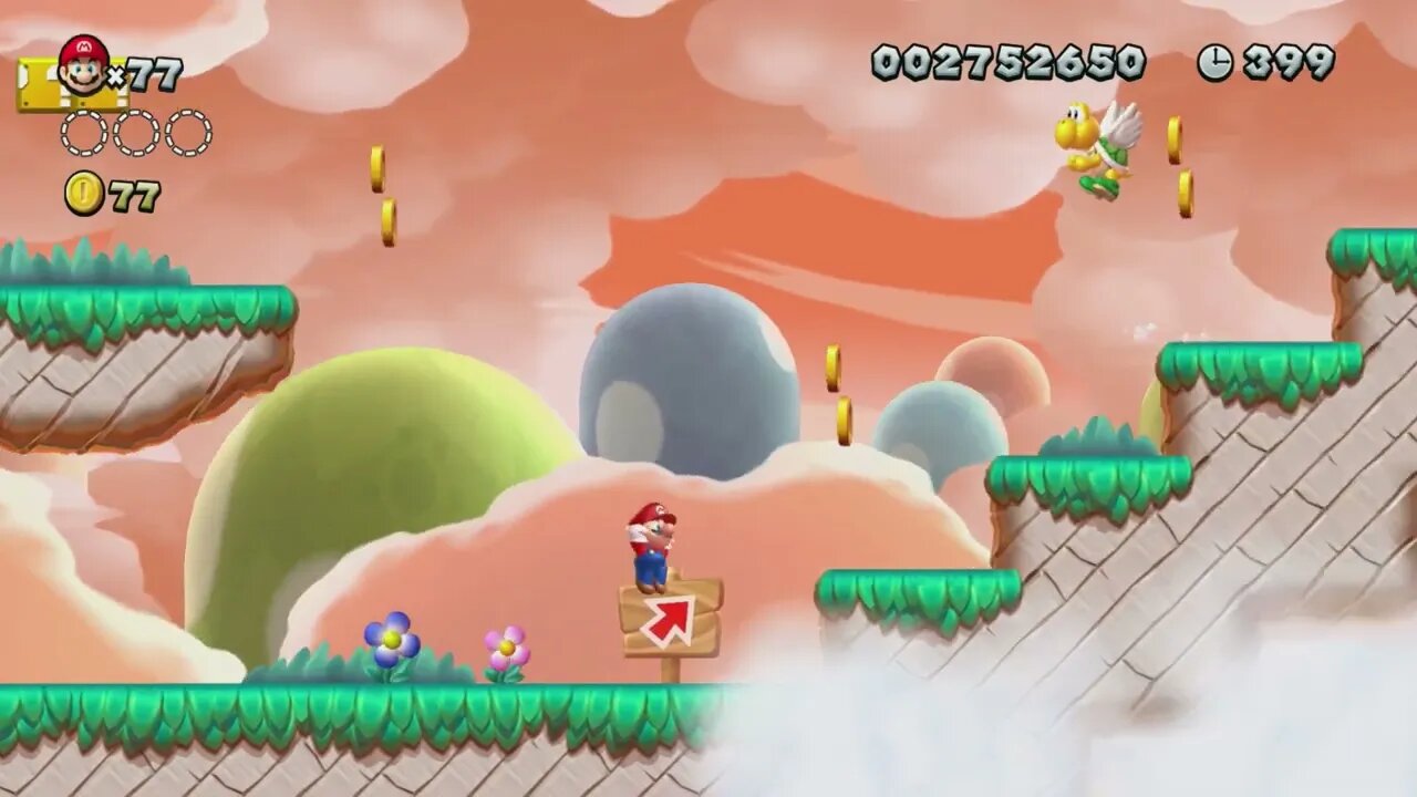 Bouncy Cloud Boomerangs - New Super Mario Bros. U Deluxe (Meringue Clouds)