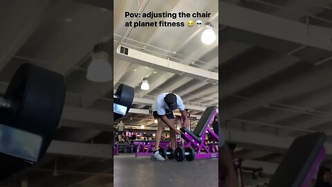 Gym chairs difficulty: 100 😭😂#gym #shorts #viral #planetfitness #gymhumour #gymmemesofficial