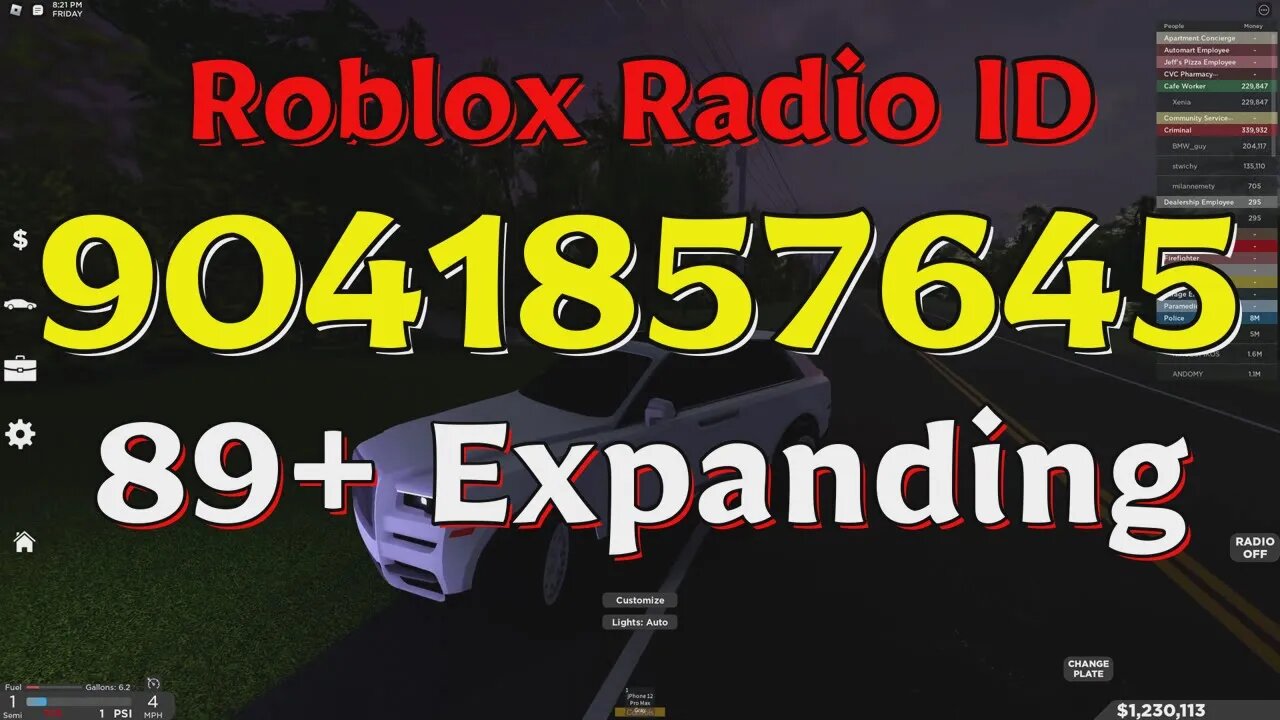 Expanding Roblox Radio Codes/IDs