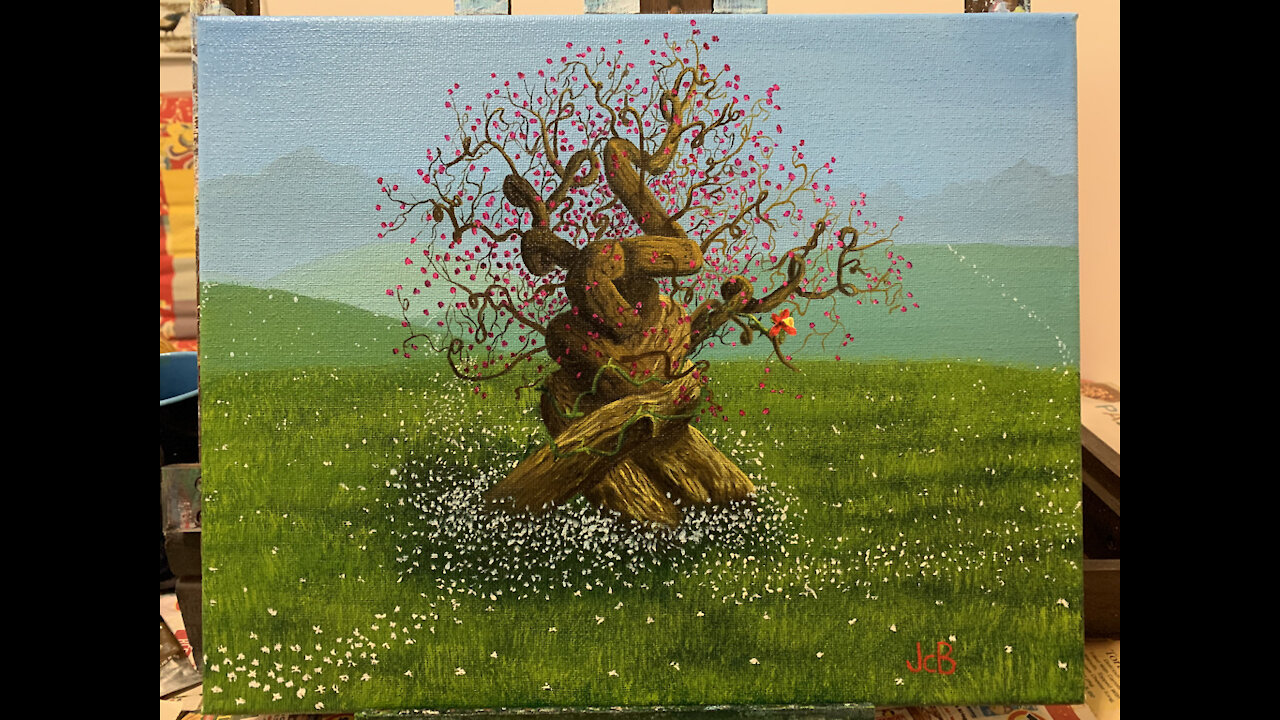 Oil Painting Time-lapse: Vernal Trinity