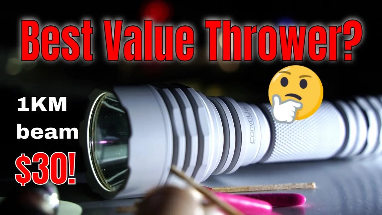 Convoy C8+ Flashlight Review (Micro Arc Oxidation, CSLNM1.tg LED) | BEST Value 1KM Pocket Thrower