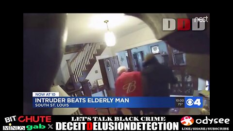 Black suspect home intruder repeatable beats elderly white man