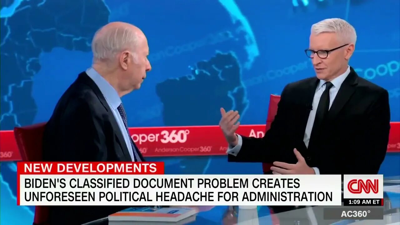 David Gergen Tells Anderson Cooper Biden Will Get "Creamed" Over Docs Scandal