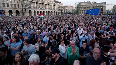 Tens Of Thousands Protest Hungarian Election Results
