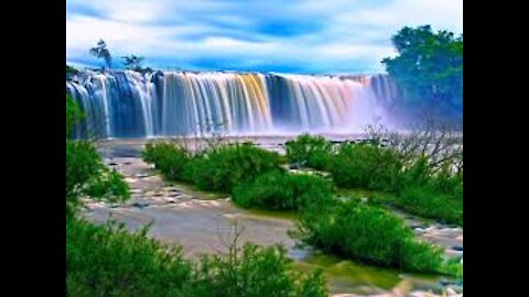 Most Beautiful Waterfalls 🌧️🛶 Nature Beauty