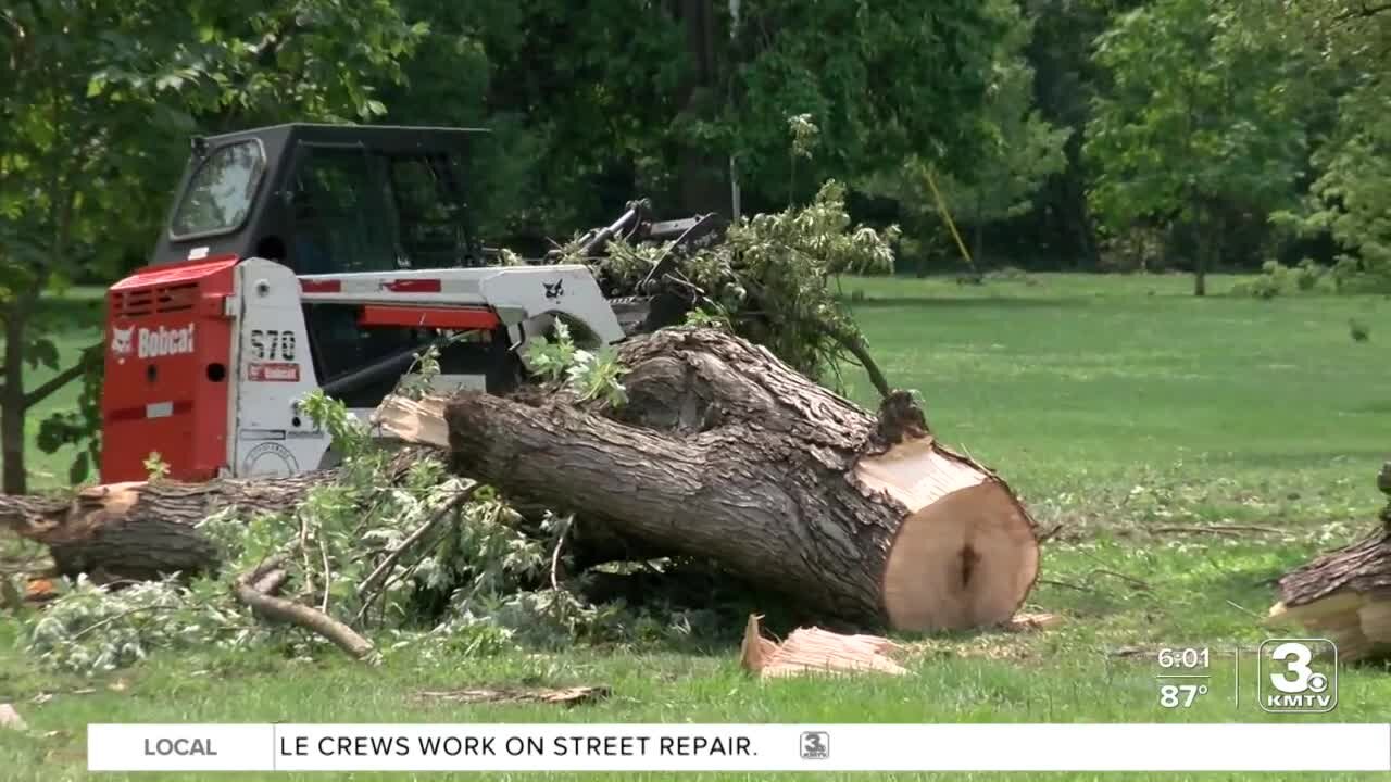 Omaha parks cleanup delayed