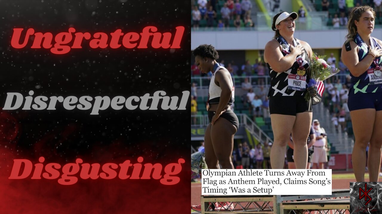 Olympian-To-Be Turns Her Back on the Flag as the National Anthem Plays GIVE IT ALL BACK THEN!