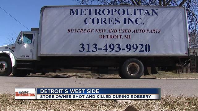 Detroit auto parts store employee shot & killed during robbery