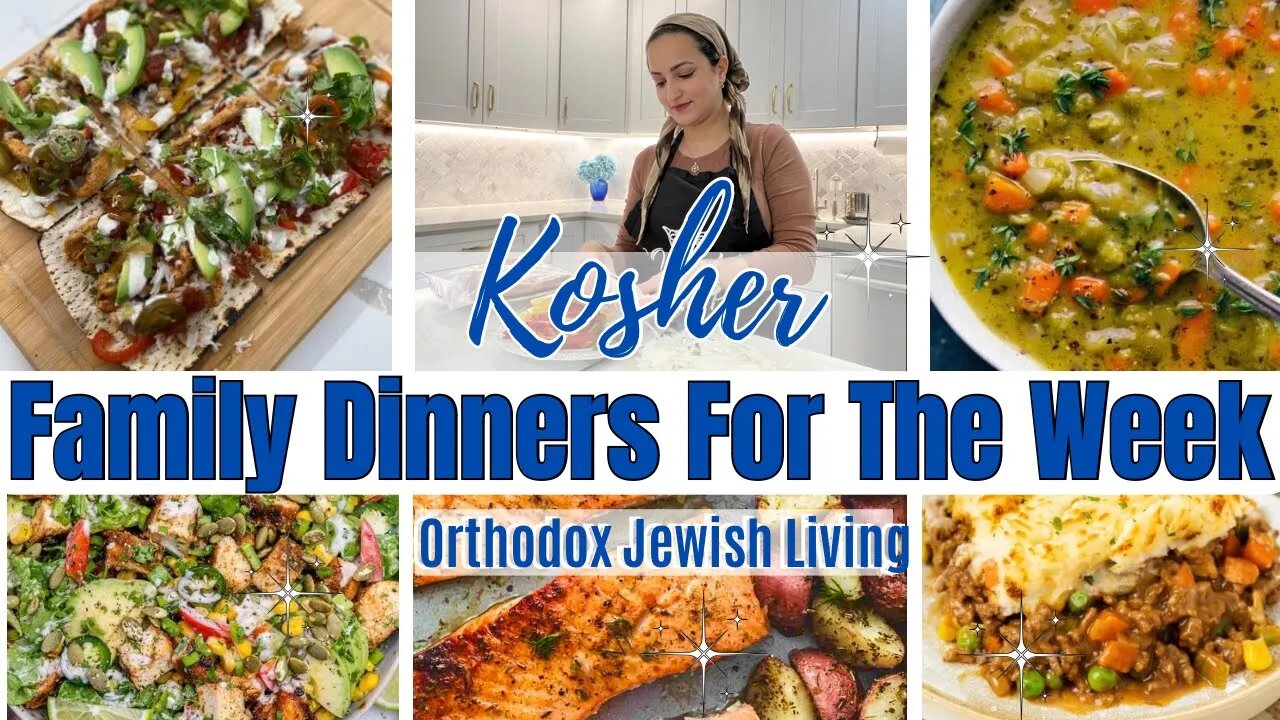 Family Dinners A Week Of Meals What We Eat In A Week Kosher Orthodox Jewish Sonya's Prep