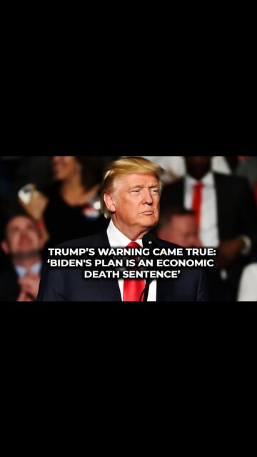 Trump's warning came true: "Biden's plan is an economic death sentence"