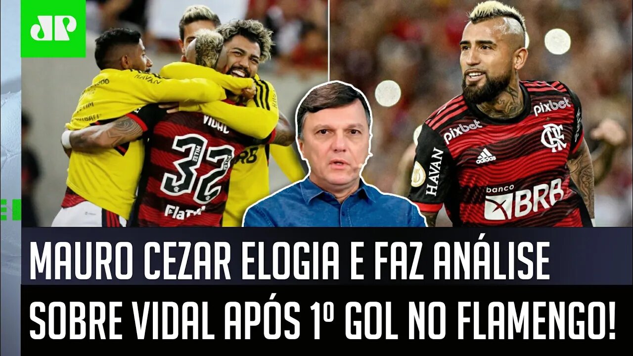 "ISSO CHAMOU MUITA ATENÇÃO! Parece que o Vidal no Flamengo está..." Mauro Cezar FAZ ELOGIOS!