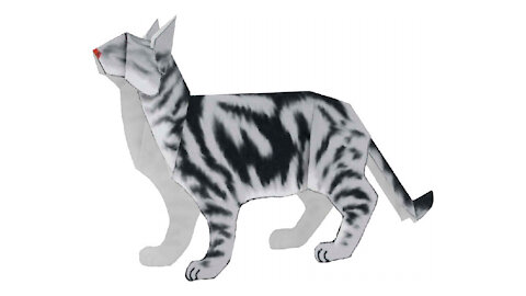 American paper cat/Gato de papel americano