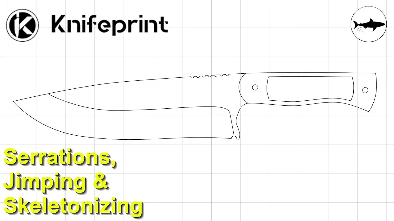 Knifeprint Masterclass Series - Episode 3 - Serrations, jimping and skeletonizing