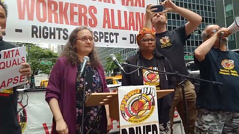 The Exemption from Congestion Pricing Rally Outside @GovKathyHochul Office 6/21/23 hosted by @NYTWA.