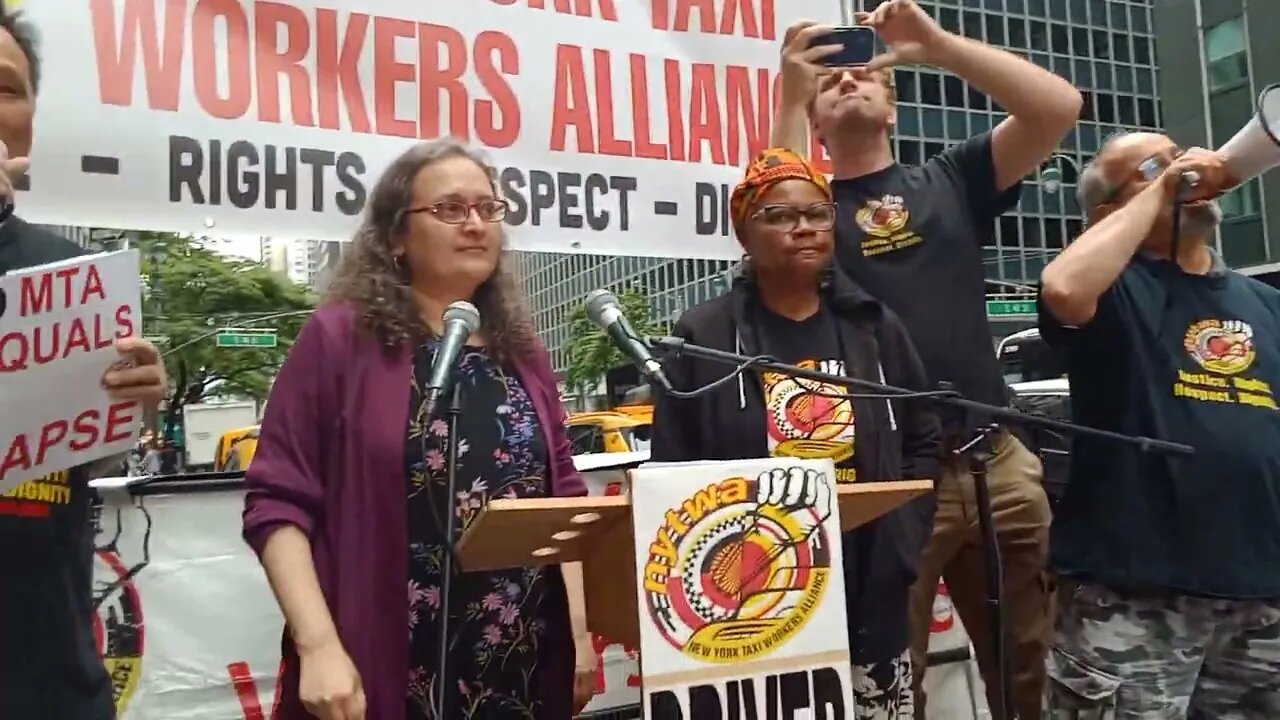 The Exemption from Congestion Pricing Rally Outside @GovKathyHochul Office 6/21/23 hosted by @NYTWA.