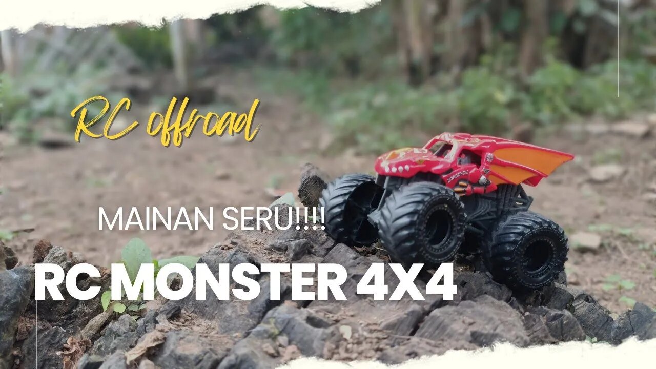 CARA SERU Mainan Diecast RC Sand MONSTER Offroad 4X4 4WD