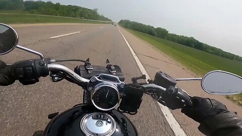 riding my motorcycle around Allendale