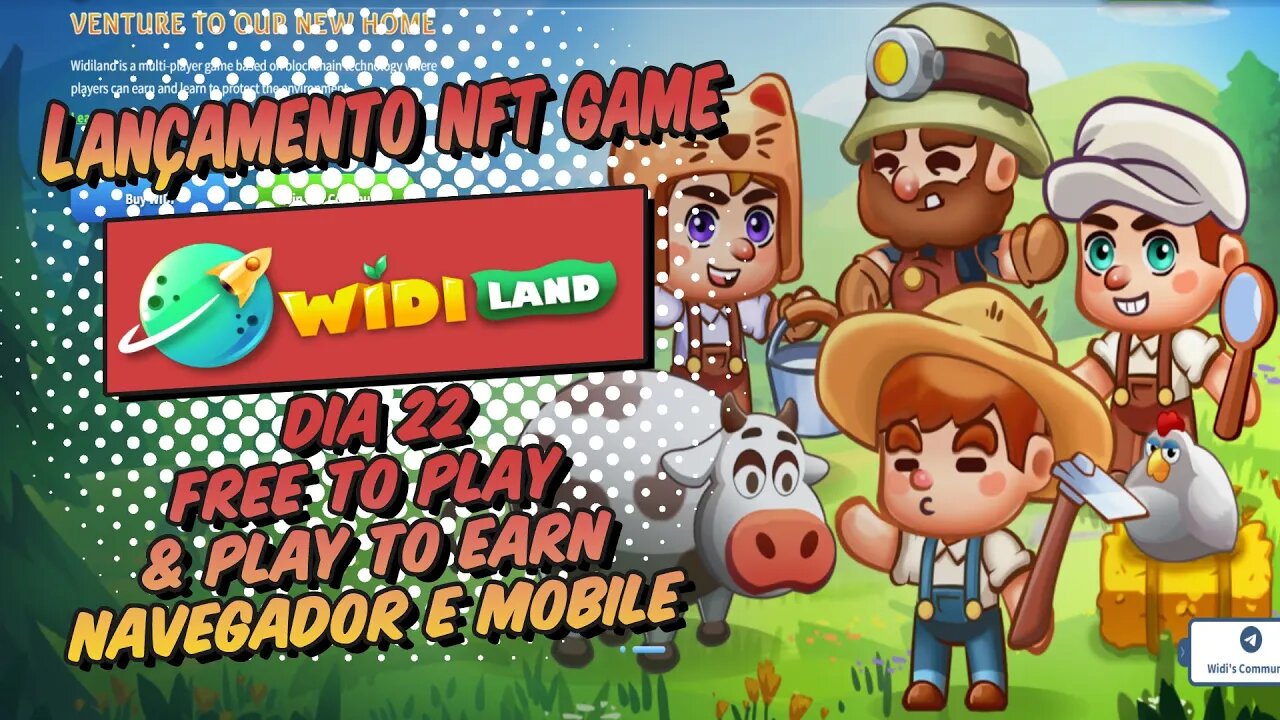 Widiland Lança dia 22 | Free to Play & Play to Earn Jogue pelo Navegador e Mobile