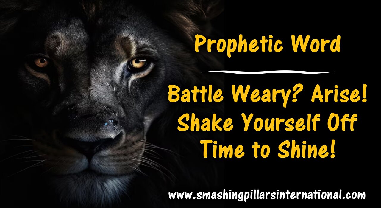 Prophetic word: Battle Weary? Arise! Shake yourself off! Time to Shine!