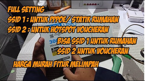 SETTING DUA SSID RUMAHAN DAN HOTSPOT VOUCHERAN TOTOLINK N355RT